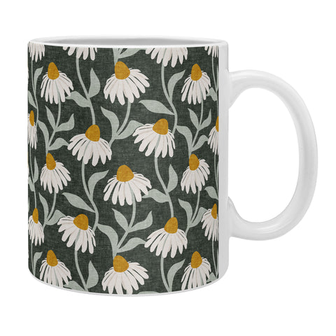 Little Arrow Design Co coneflowers olive Coffee Mug