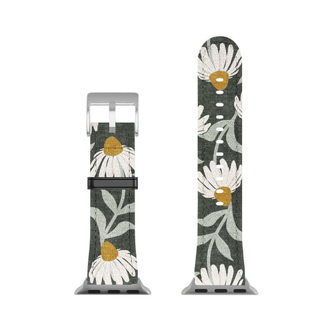 Little Arrow Design Co coneflowers olive Apple Watch Band