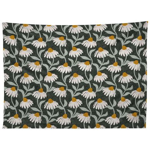 Little Arrow Design Co coneflowers olive Tapestry