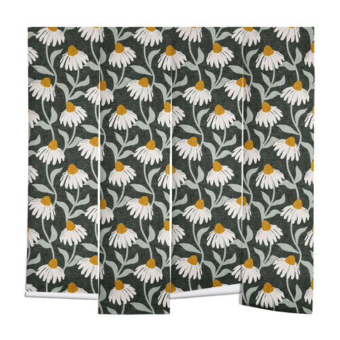 Little Arrow Design Co coneflowers olive Wall Mural