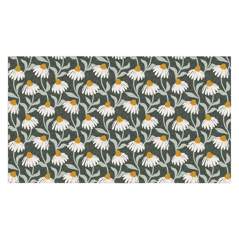 Little Arrow Design Co coneflowers olive Tablecloth
