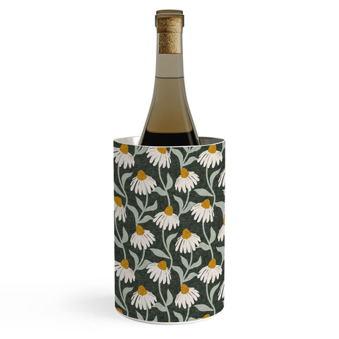 Little Arrow Design Co coneflowers olive Wine Chiller