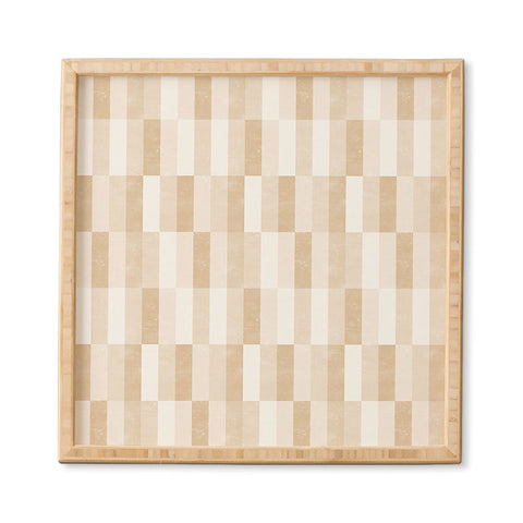 Little Arrow Design Co cosmo tile gold Framed Wall Art