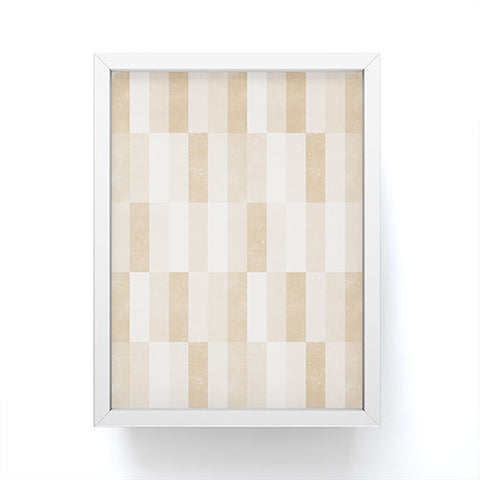 Little Arrow Design Co cosmo tile gold Framed Mini Art Print