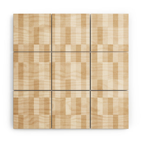 Little Arrow Design Co cosmo tile gold Wood Wall Mural