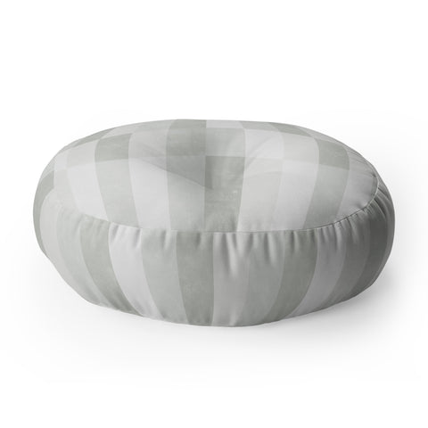 Little Arrow Design Co cosmo tile gray Floor Pillow Round