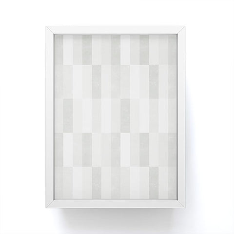 Little Arrow Design Co cosmo tile gray Framed Mini Art Print