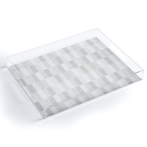 Little Arrow Design Co cosmo tile gray Acrylic Tray