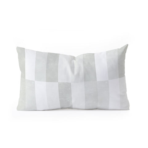 Little Arrow Design Co cosmo tile gray Oblong Throw Pillow