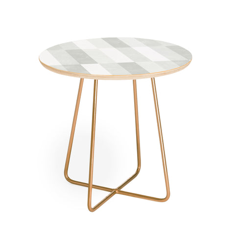Little Arrow Design Co cosmo tile gray Round Side Table