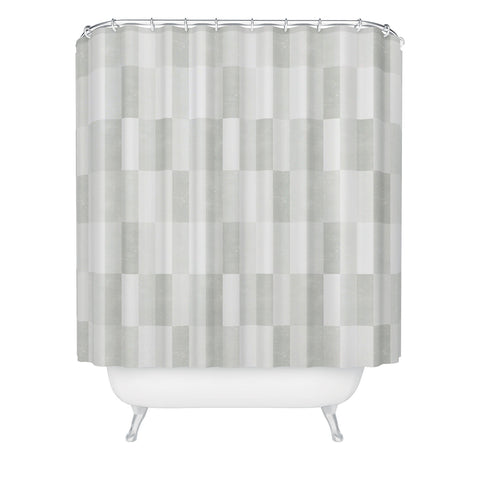 Little Arrow Design Co cosmo tile gray Shower Curtain