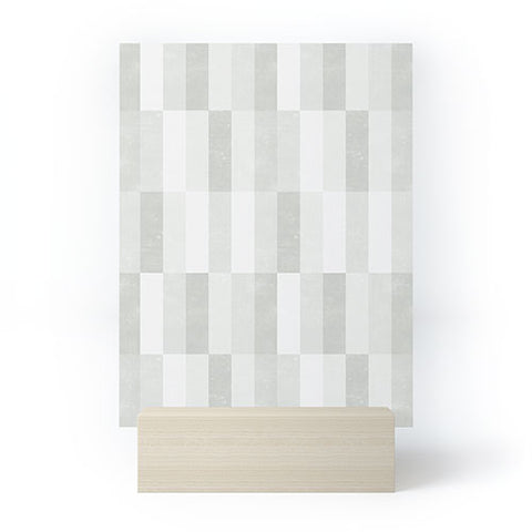 Little Arrow Design Co cosmo tile gray Mini Art Print