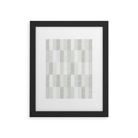 Little Arrow Design Co cosmo tile gray Framed Art Print
