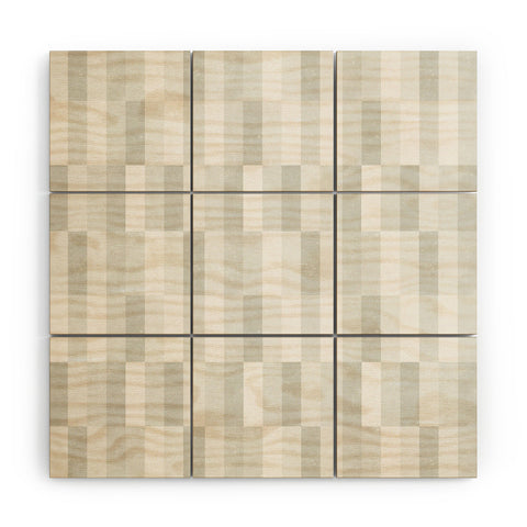 Little Arrow Design Co cosmo tile gray Wood Wall Mural