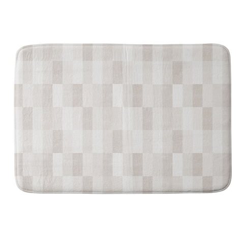 Little Arrow Design Co cosmo tile khaki Memory Foam Bath Mat
