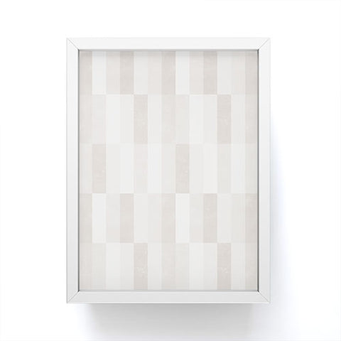 Little Arrow Design Co cosmo tile khaki Framed Mini Art Print