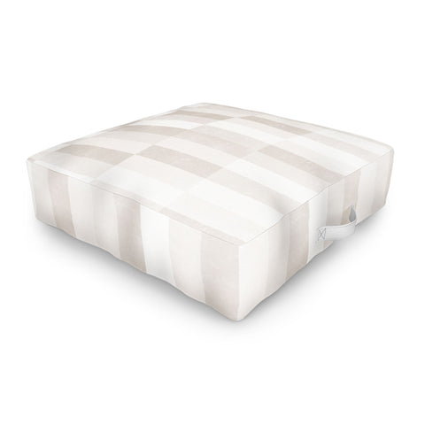 Little Arrow Design Co cosmo tile khaki Outdoor Floor Cushion