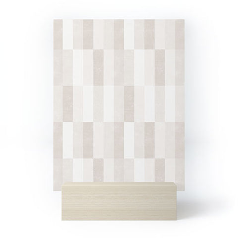 Little Arrow Design Co cosmo tile khaki Mini Art Print