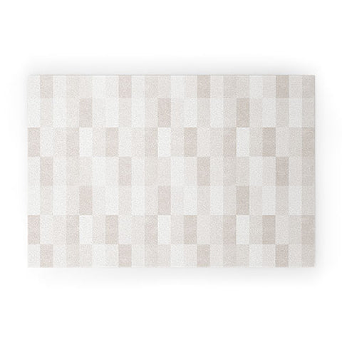 Little Arrow Design Co cosmo tile khaki Welcome Mat