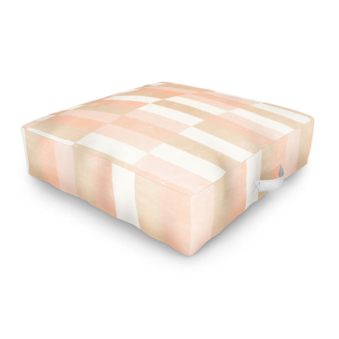 Little Arrow Design Co cosmo tile multi pink Outdoor Floor Cushion
