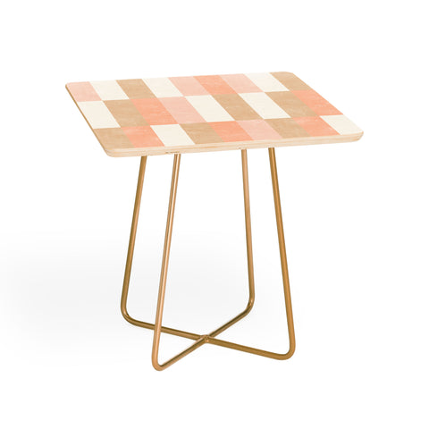 Little Arrow Design Co cosmo tile multi pink Side Table