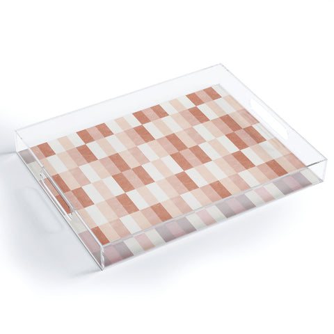Little Arrow Design Co cosmo tile multi warm Acrylic Tray