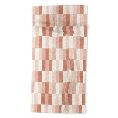 Little Arrow Design Co cosmo tile multi warm Beach Towel