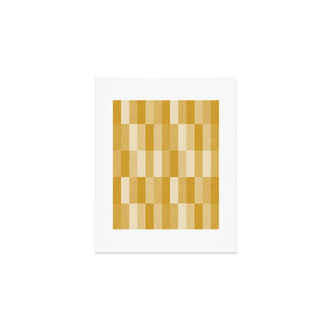 Little Arrow Design Co cosmo tile mustard Art Print