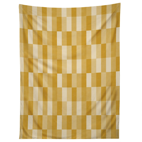 Little Arrow Design Co cosmo tile mustard Tapestry