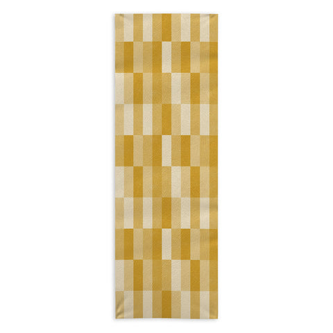 Little Arrow Design Co cosmo tile mustard Yoga Towel