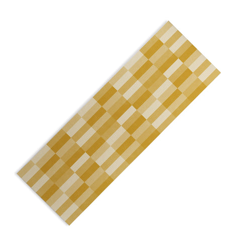 Little Arrow Design Co cosmo tile mustard Yoga Mat