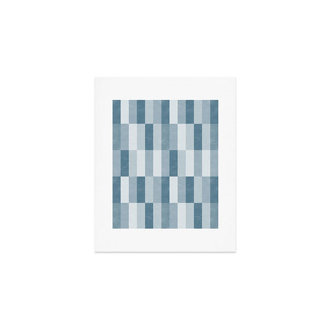 Little Arrow Design Co cosmo tile stone blue Art Print