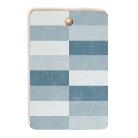 Little Arrow Design Co cosmo tile stone blue Cutting Board Rectangle