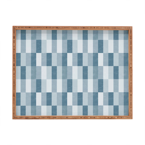 Little Arrow Design Co cosmo tile stone blue Rectangular Tray