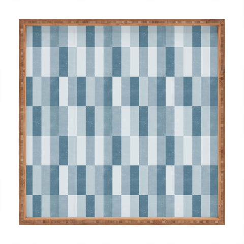 Little Arrow Design Co cosmo tile stone blue Square Tray