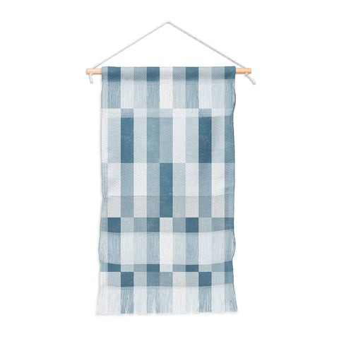 Little Arrow Design Co cosmo tile stone blue Wall Hanging Portrait