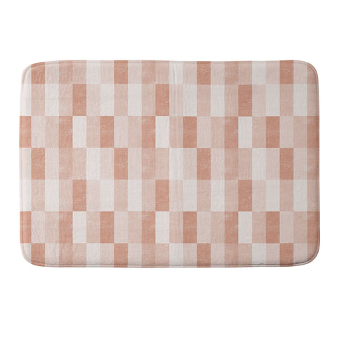 Little Arrow Design Co cosmo tile terracotta Memory Foam Bath Mat