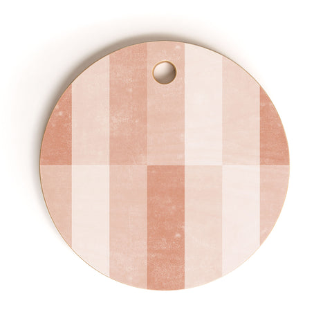 Little Arrow Design Co cosmo tile terracotta Cutting Board Round