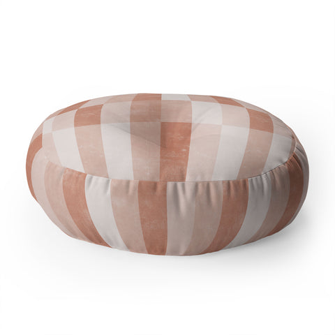 Little Arrow Design Co cosmo tile terracotta Floor Pillow Round