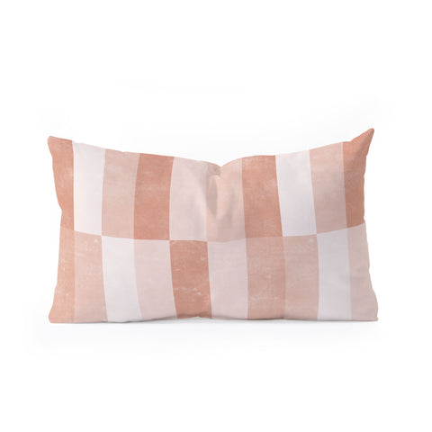 Little Arrow Design Co cosmo tile terracotta Oblong Throw Pillow