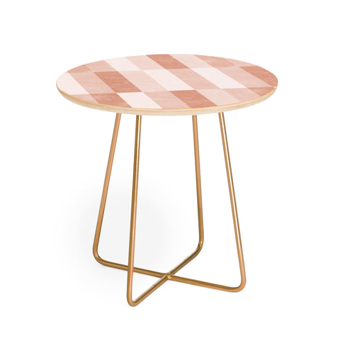 Little Arrow Design Co cosmo tile terracotta Round Side Table