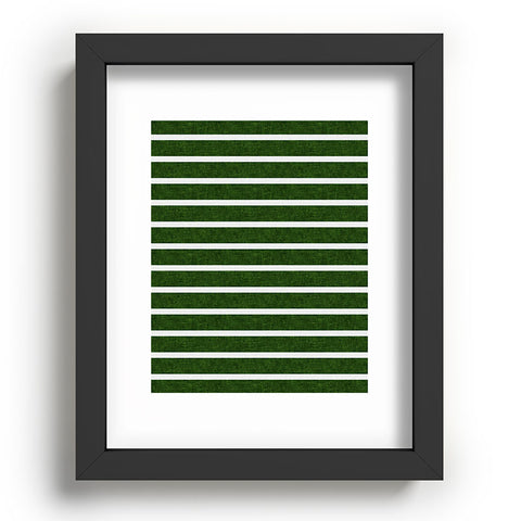 Little Arrow Design Co Crocodile Green Stripe Recessed Framing Rectangle