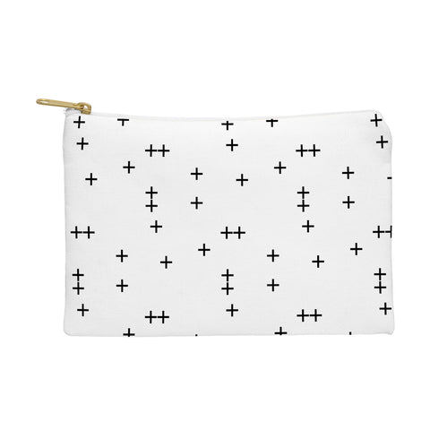 Little Arrow Design Co Cross on White Pouch