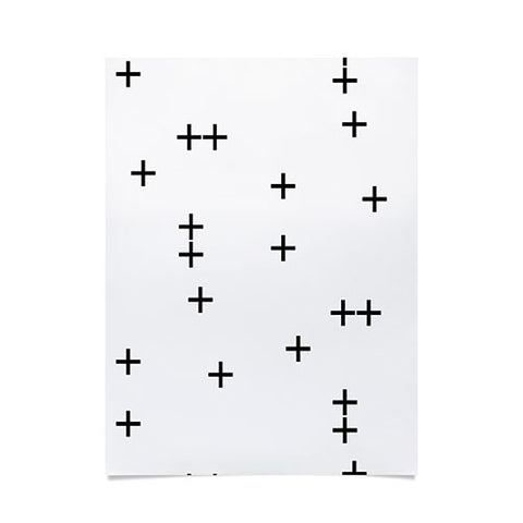 Little Arrow Design Co Cross on White Poster