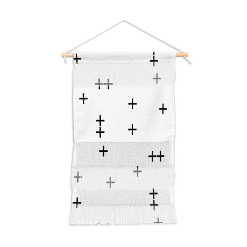 Little Arrow Design Co Cross on White Wall Hanging Portrait