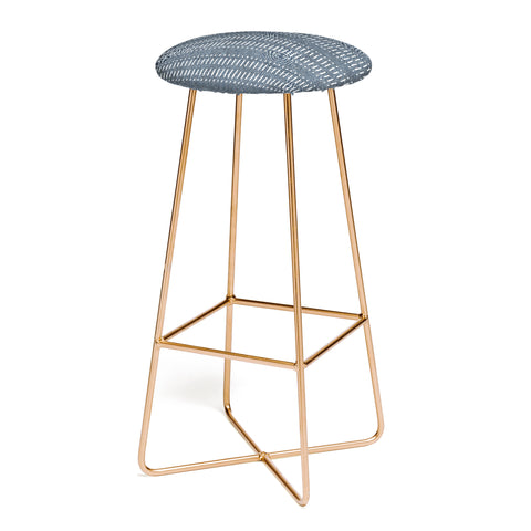 Little Arrow Design Co dash dot stripe navy Bar Stool
