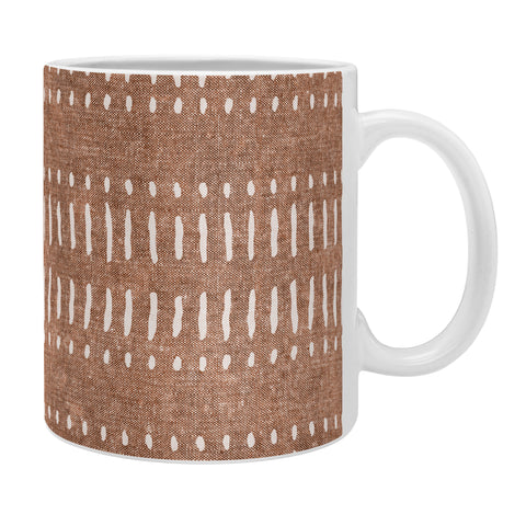 Little Arrow Design Co dash dot stripes ginger Coffee Mug