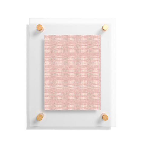 Little Arrow Design Co dash dot stripes pink Floating Acrylic Print