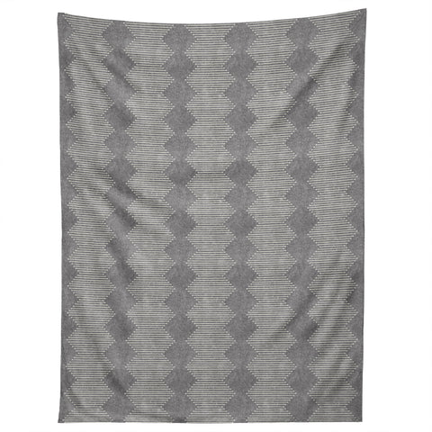 Little Arrow Design Co diamond mud cloth gray Tapestry