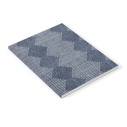 Little Arrow Design Co diamond mud cloth navy Notebook